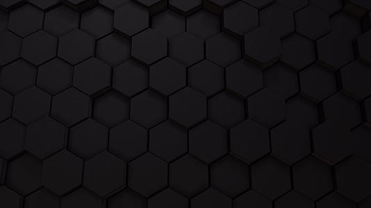 黑色未来棱镜六角形蜂梳在简单背景下的运动设计和技术视频的预览图