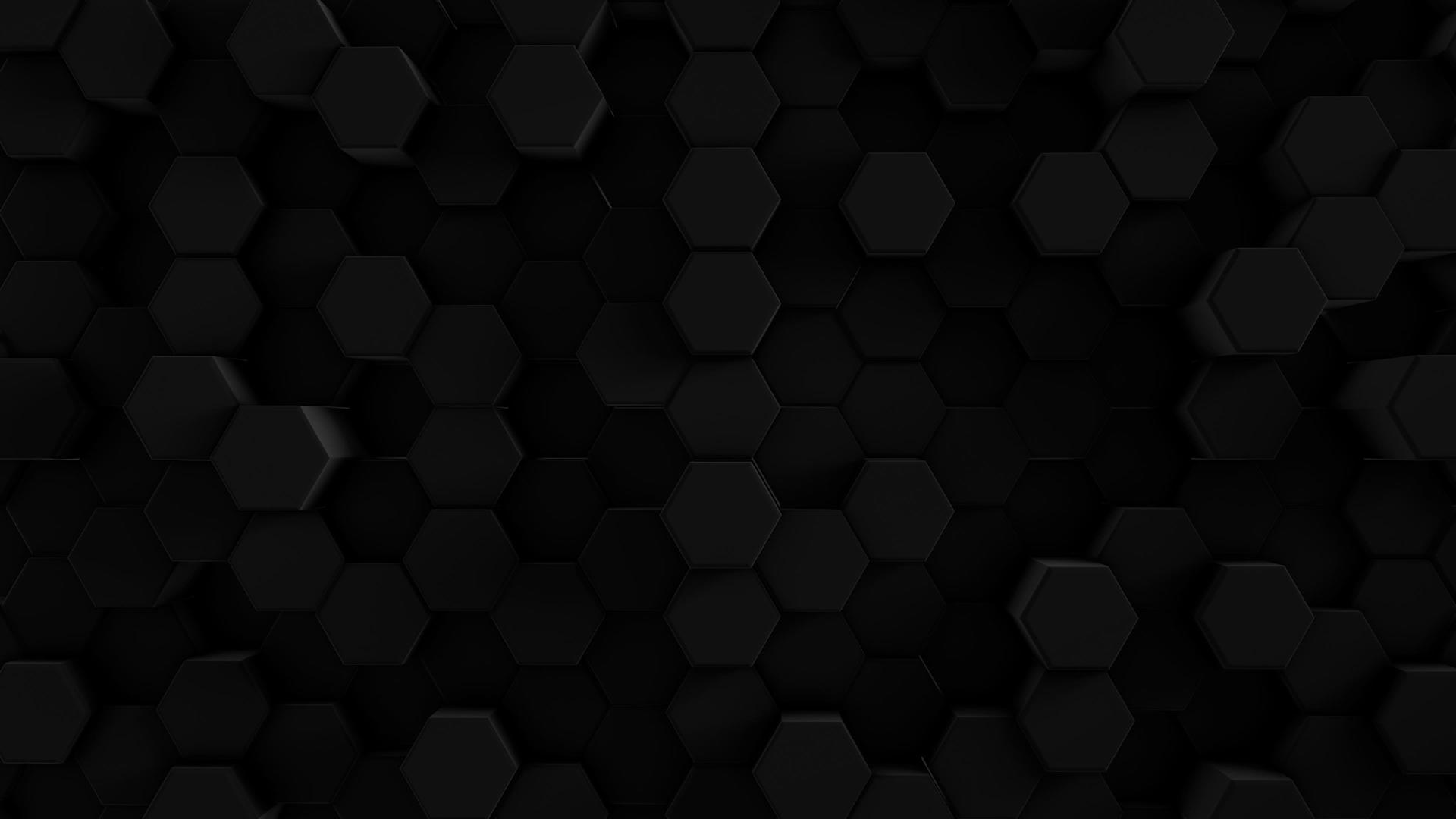 六边形黑色未来棱镜视频的预览图