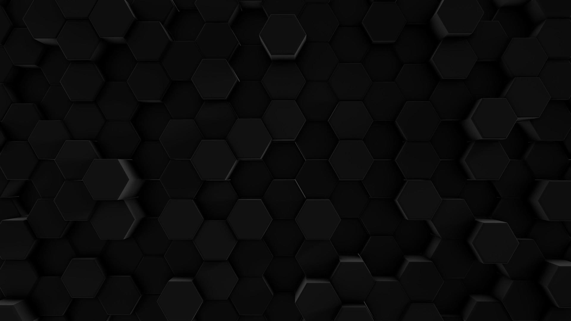 六边形黑色未来棱镜视频的预览图