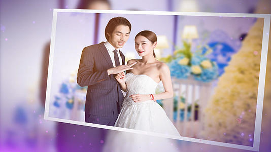 浪漫爱情婚礼pr模板视频的预览图