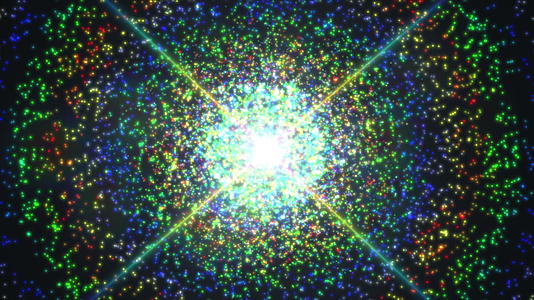 颗粒原子火花4k视频的预览图