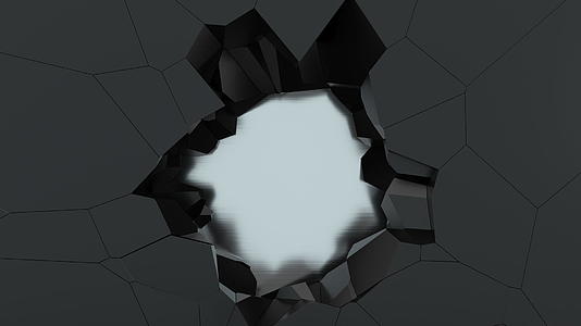 黑色金属墙上的裂缝3D翻接视频的预览图