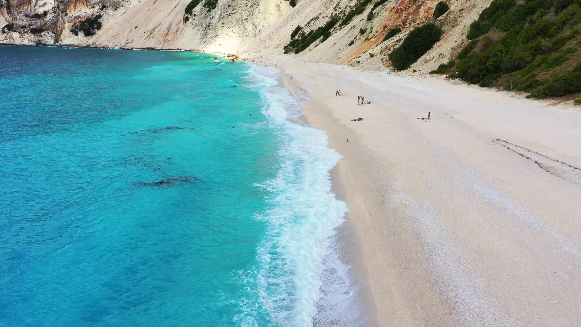 希腊爱奥尼亚岛凯法利尼亚岛凯法利尼亚岛米尔托斯标志性的视频的预览图