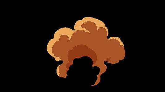 爆炸的烟MG动画视频的预览图