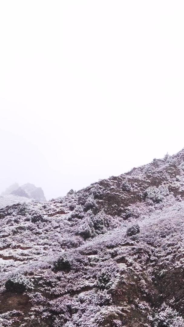 拍摄青海海北祁连山雪景视频的预览图