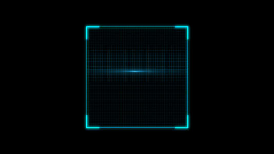 蓝色科技感二维码循环扫描透明通道元素视频的预览图