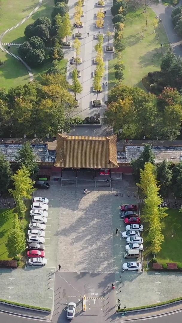 南京明故宫遗址航拍视频视频的预览图