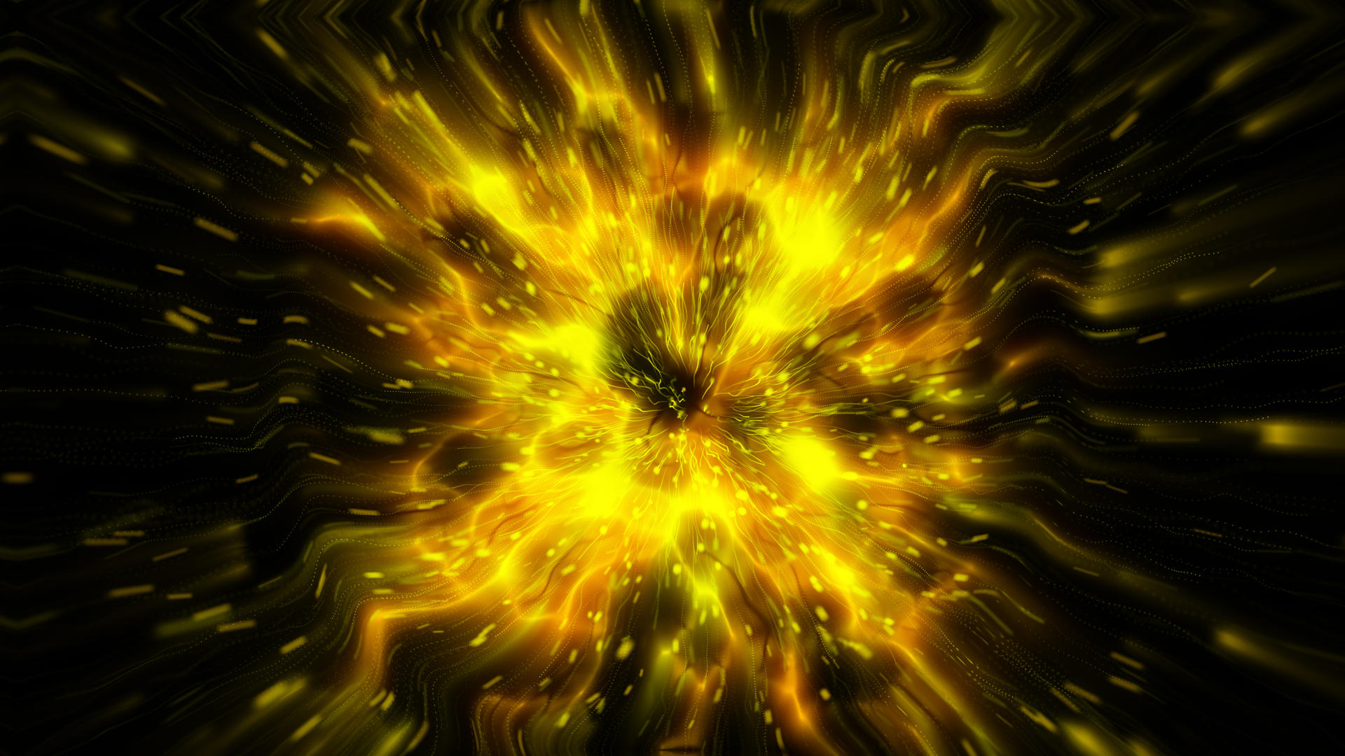 4K金色爆炸冲击波动画视频的预览图