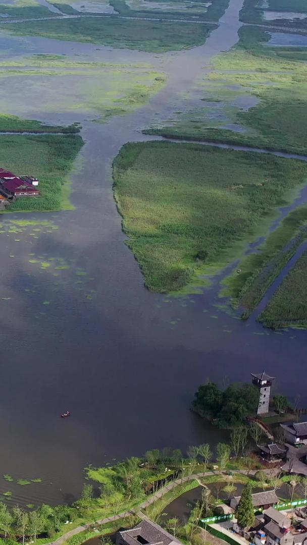 江苏建湖九龙口景区航拍视频视频的预览图