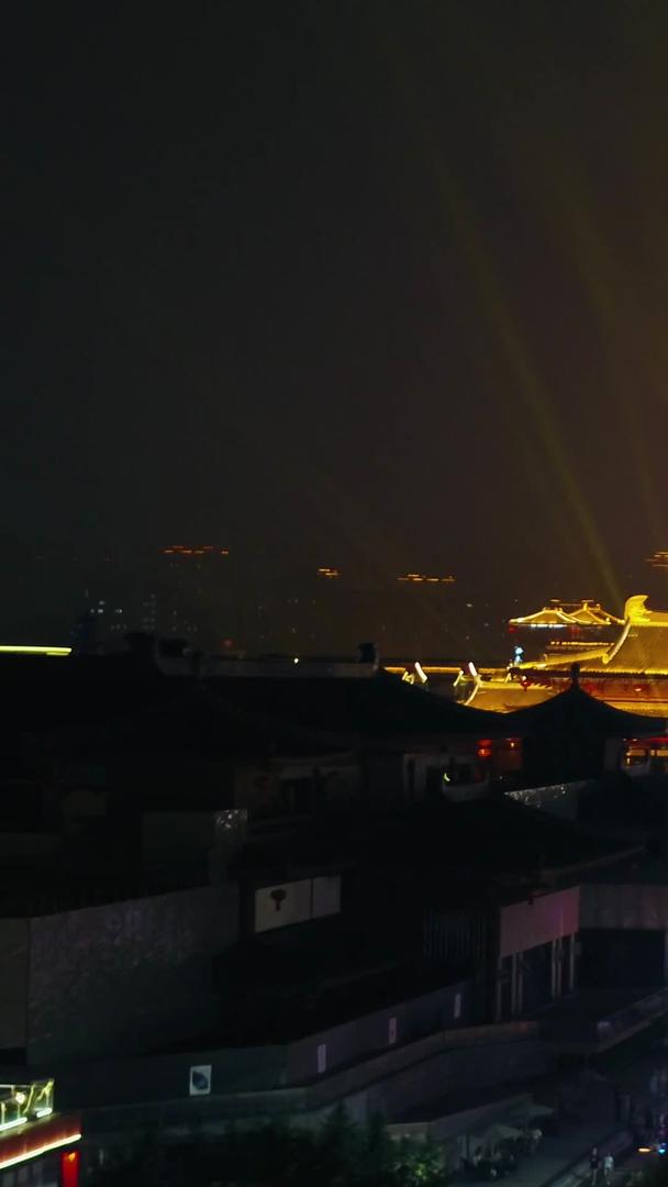 西安大唐不夜城景区航拍视频的预览图