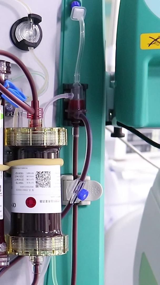 实拍医院血液透析机工作场景视频的预览图