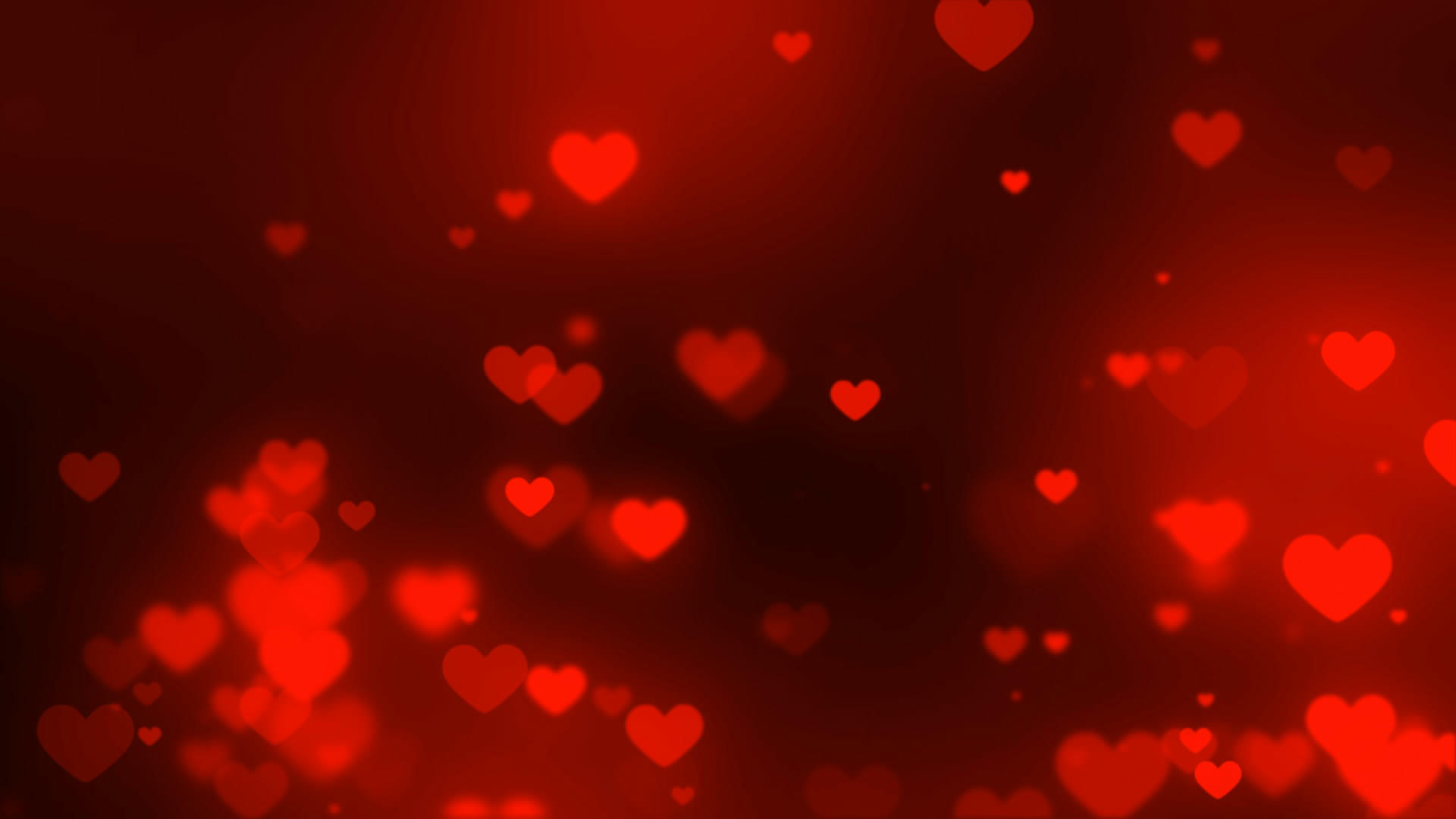七夕情人节红色爱心粒子浪漫背景视频素材视频的预览图