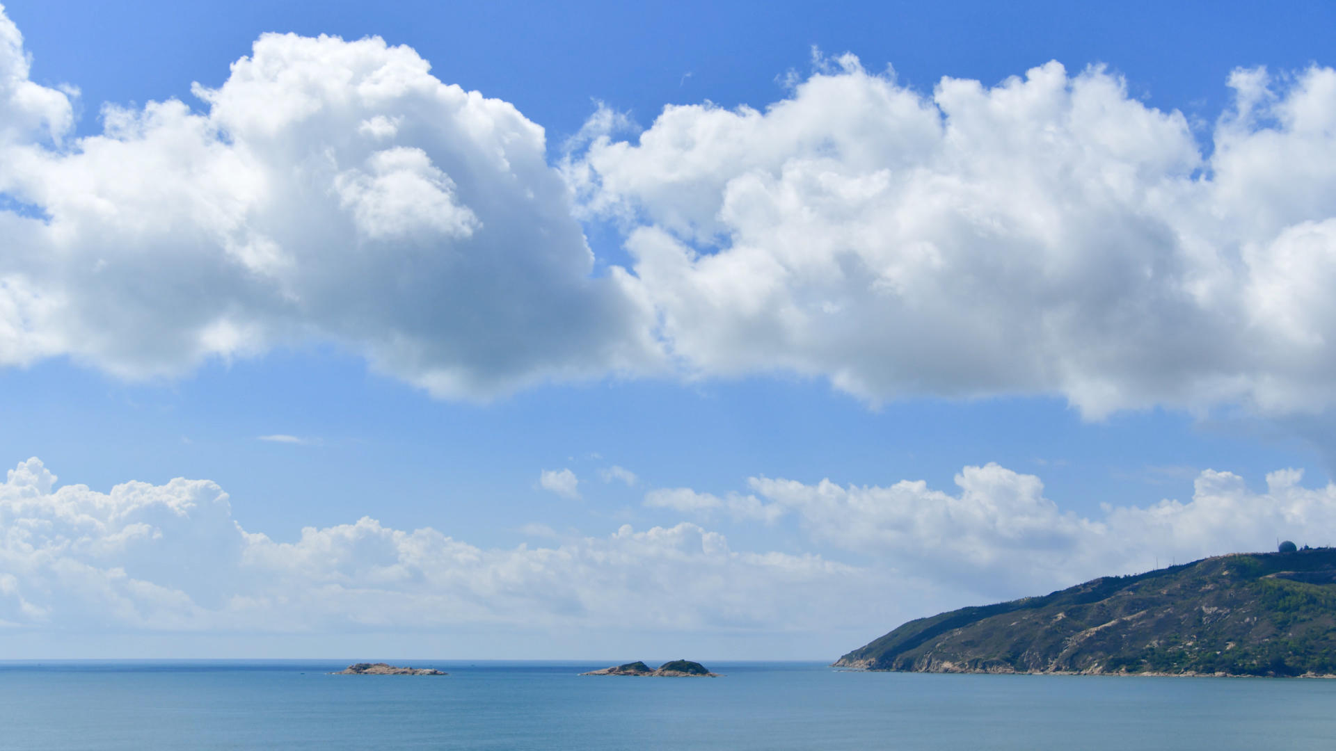 4K蓝天白云海洋延时摄影视频的预览图