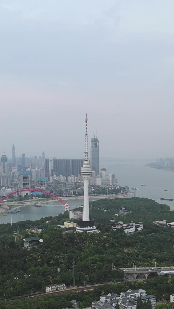 航拍城市地标建筑江景天际线素材视频的预览图