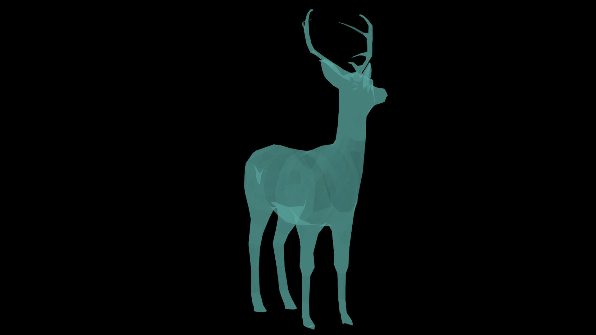 透明通道的3D麋鹿视频的预览图