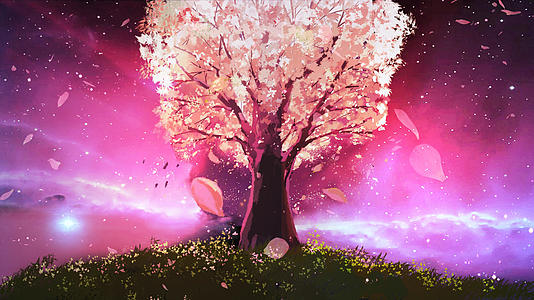 桃树温馨背景视频素材视频的预览图