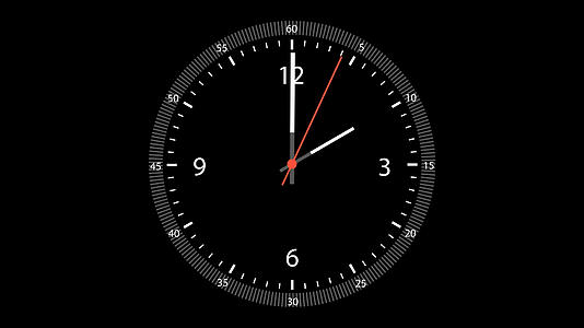 时钟AE模板3指针可调节视频的预览图