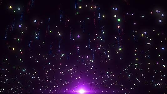 唯美多彩粒子星空背景视频的预览图