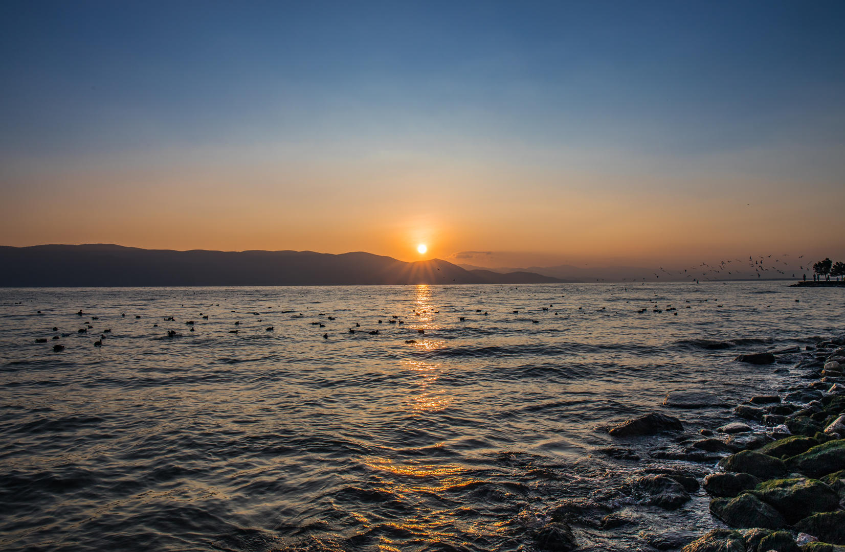 大理洱海日出风光延时摄影视频的预览图