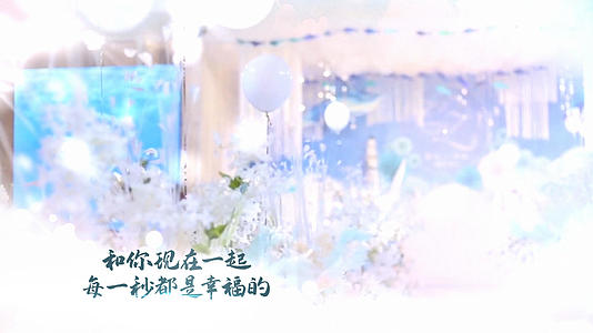 唯美浪漫婚纱婚礼告白宣传模板视频的预览图