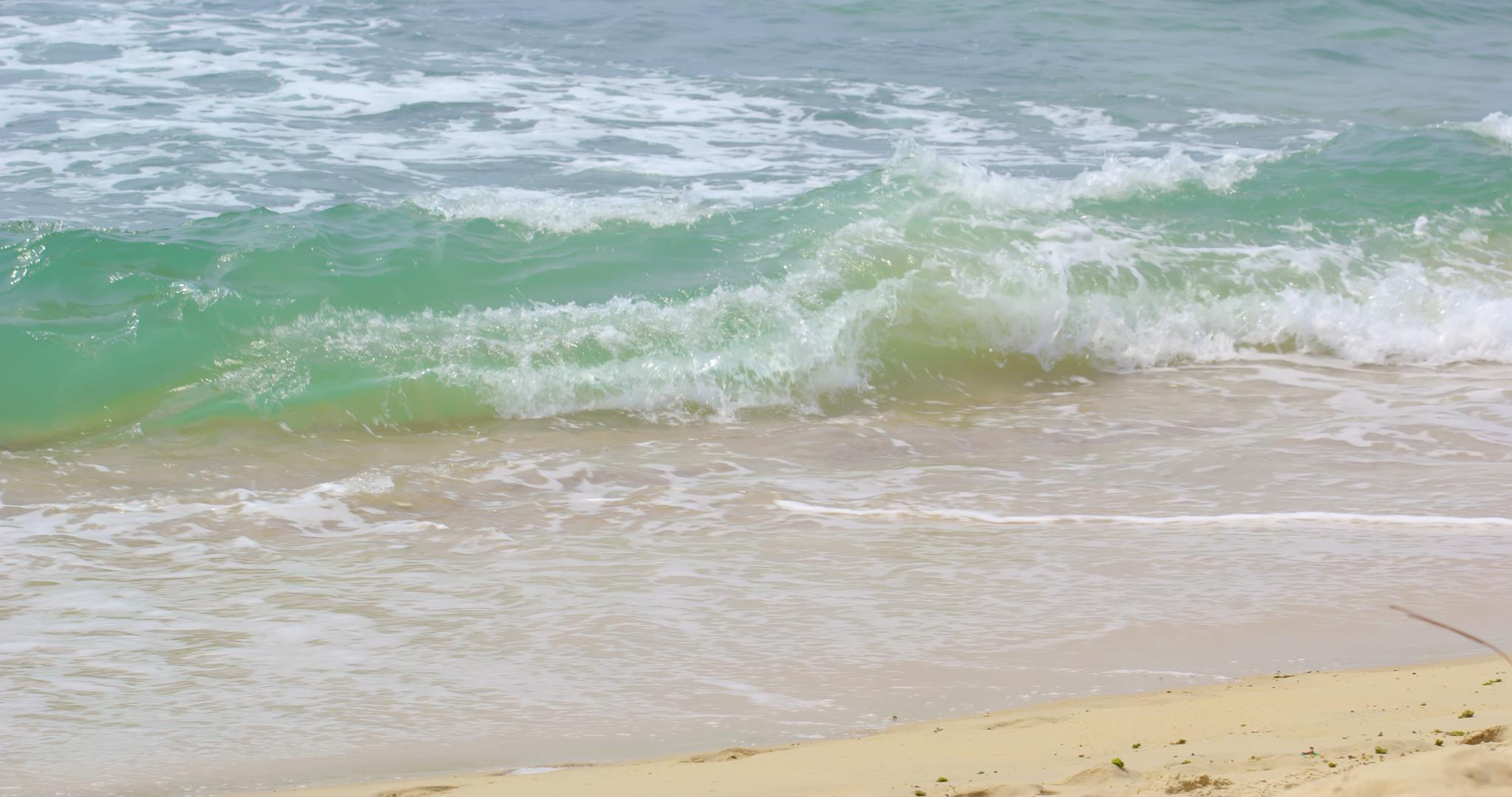 8K海滩上的浪花视频的预览图