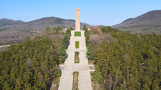 5A风景区句容茅山苏南抗战胜利纪念碑视频的预览图