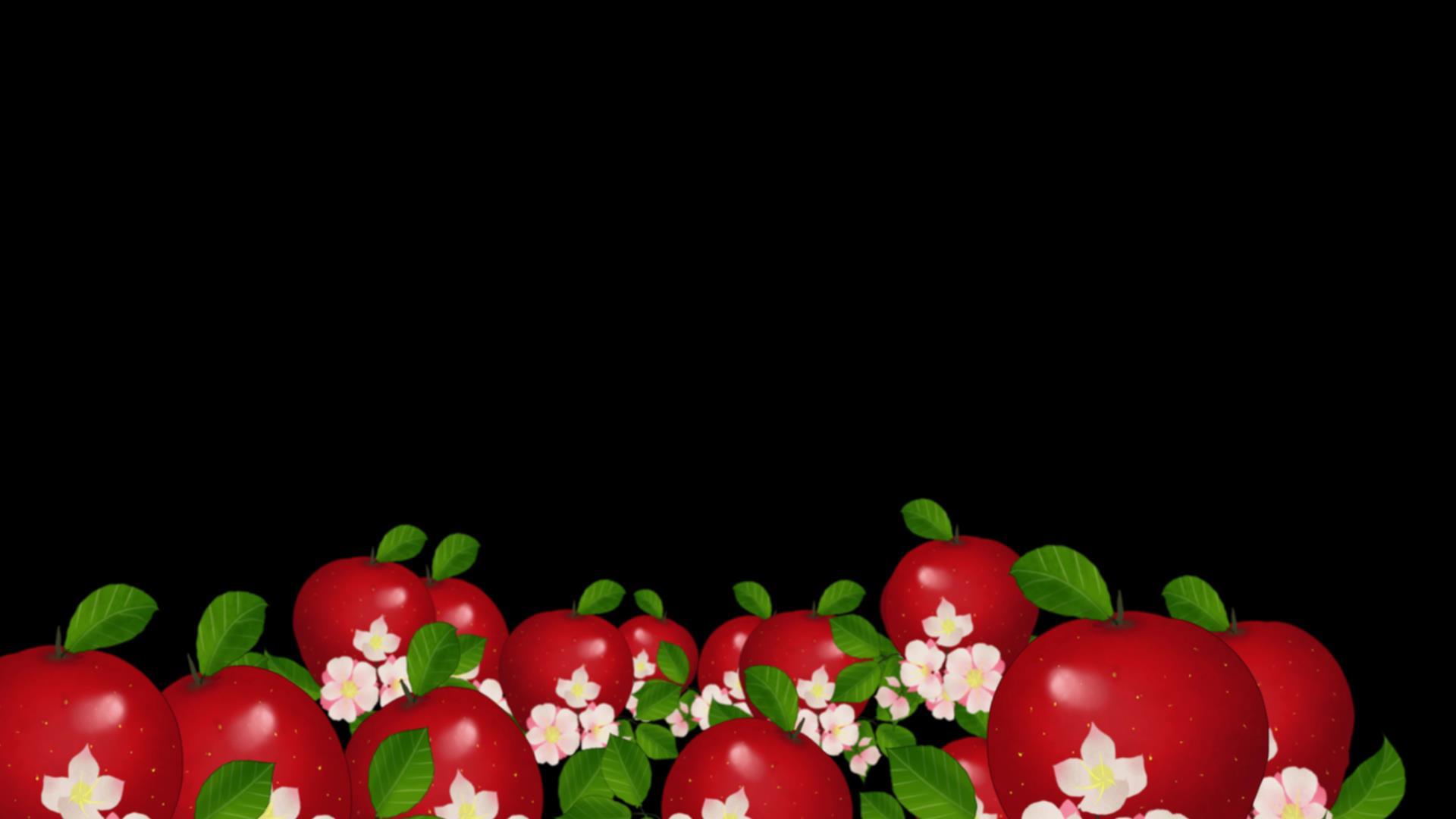 卡通红苹果背景视频的预览图