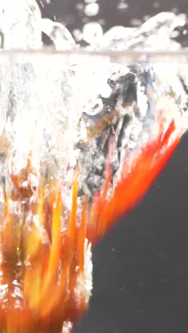 新鲜的小龙虾微距特写视频的预览图