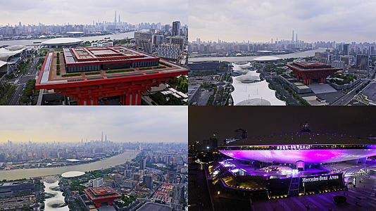 4K【城市宣传片】上海航拍世博园合集视频的预览图