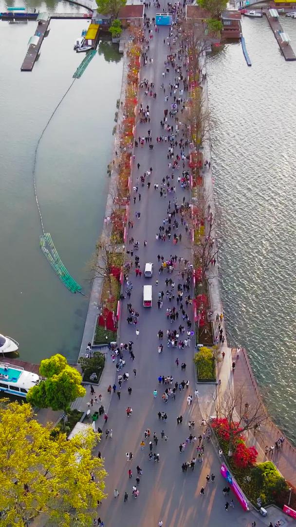 南京旅游AAAA景区玄武湖玄武门城门视频的预览图