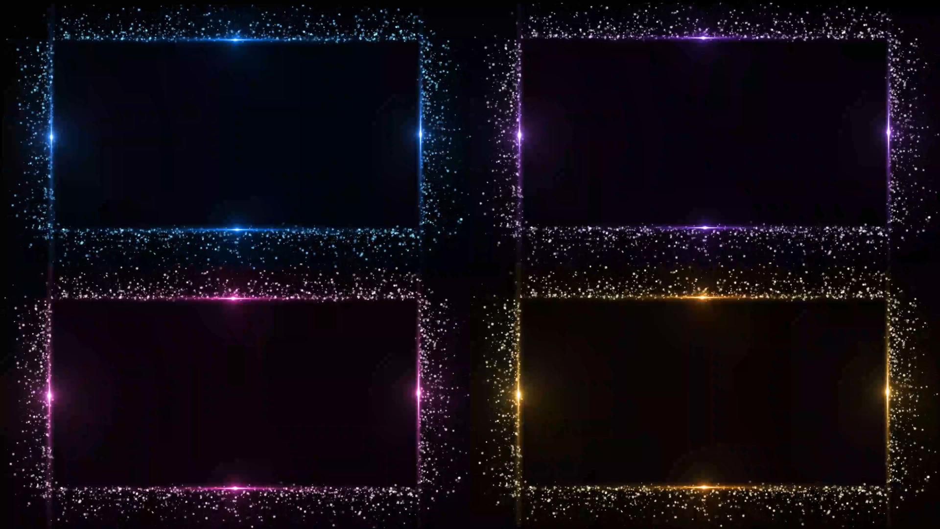 蓝色粒子4K边框视频的预览图