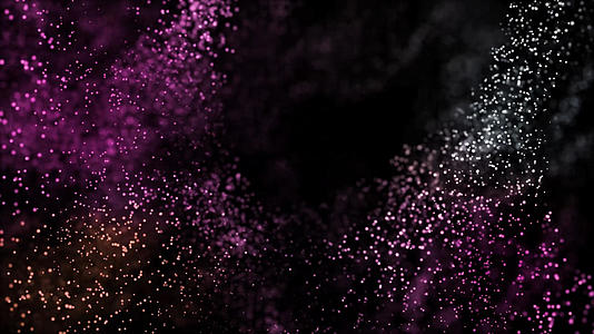 唯美紫色漂浮粒子动态素材视频的预览图