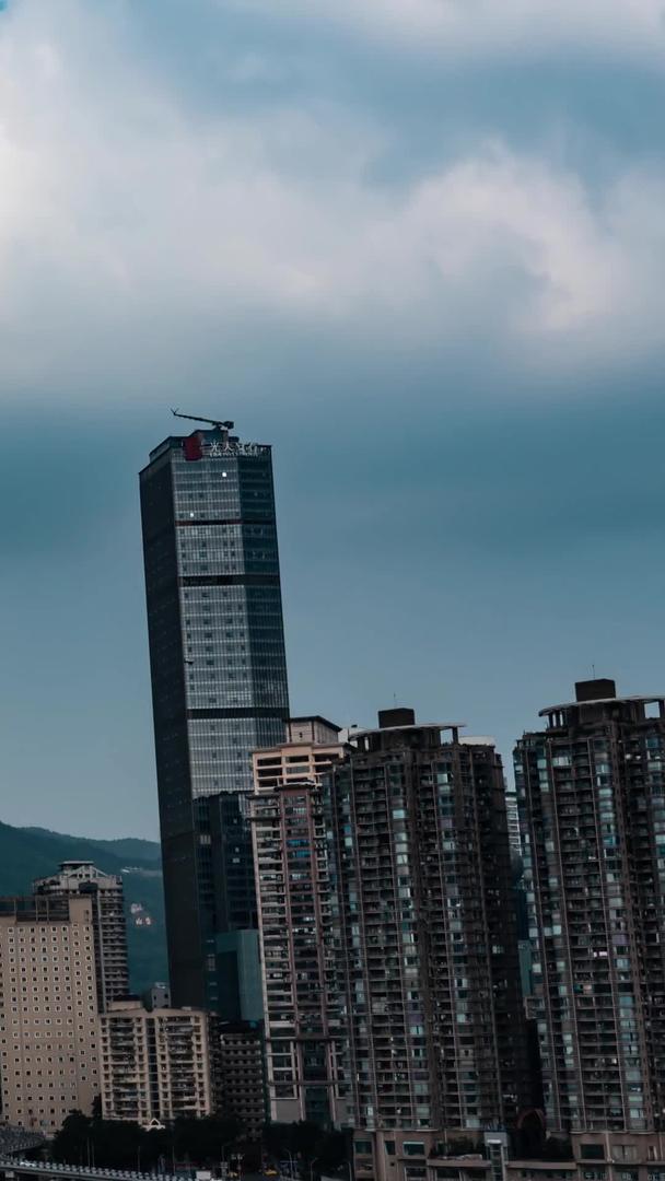 延时实拍重庆朝天门城市地标建筑视频的预览图