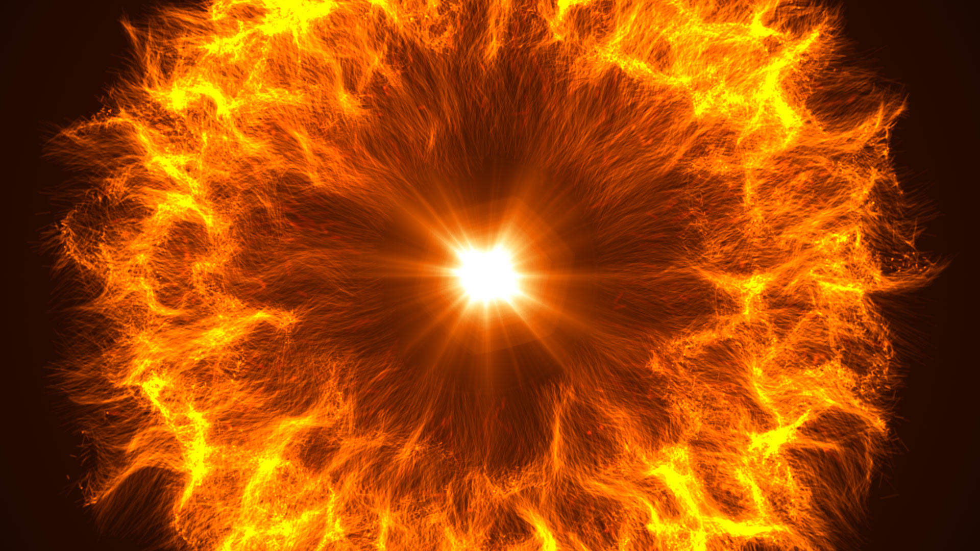 震撼火光火环粒子爆炸冲击波元素透明通道视频的预览图