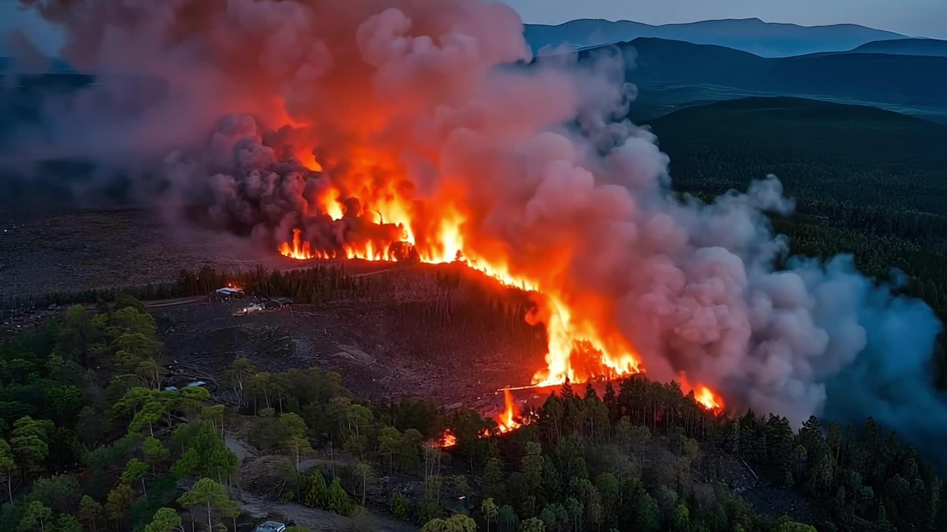 森林火灾高清自然灾害视频的预览图