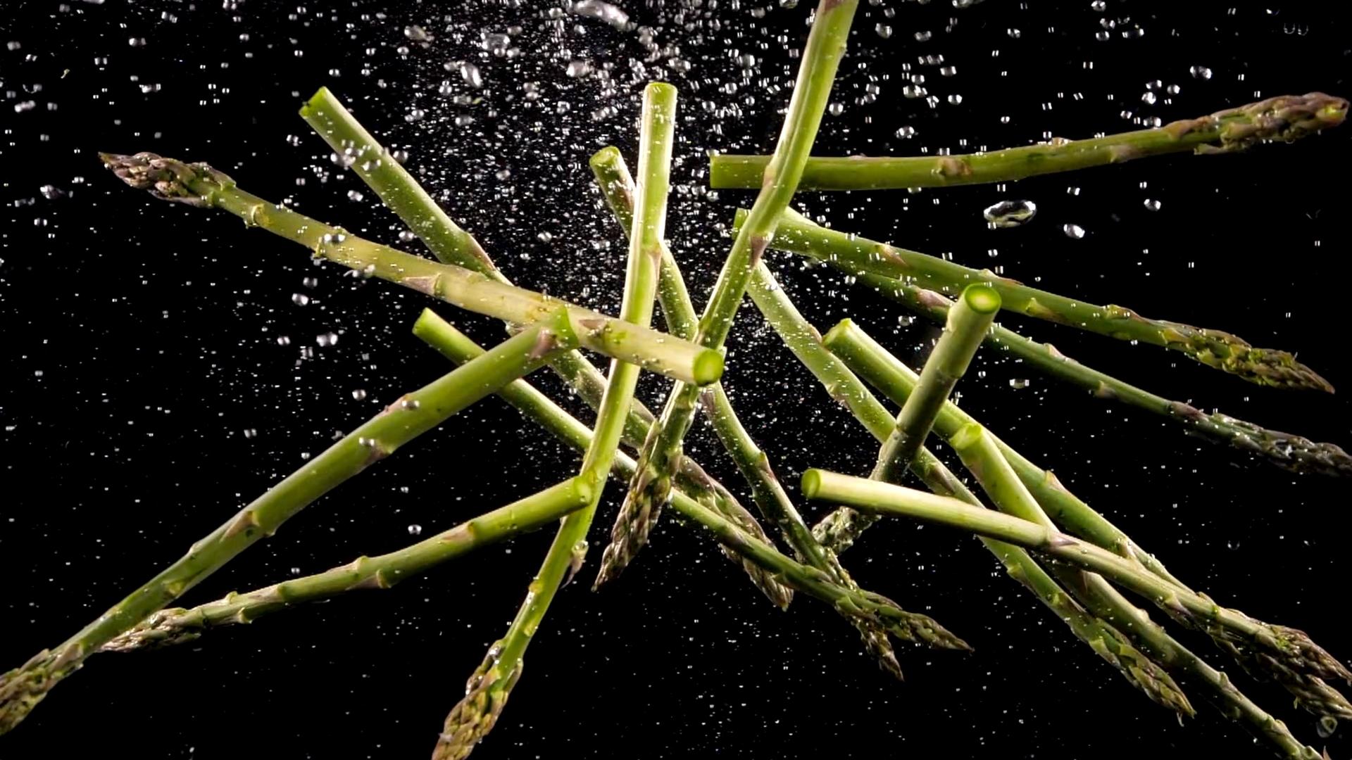 芦笋蔬菜造型升格1000帧升格视频视频的预览图