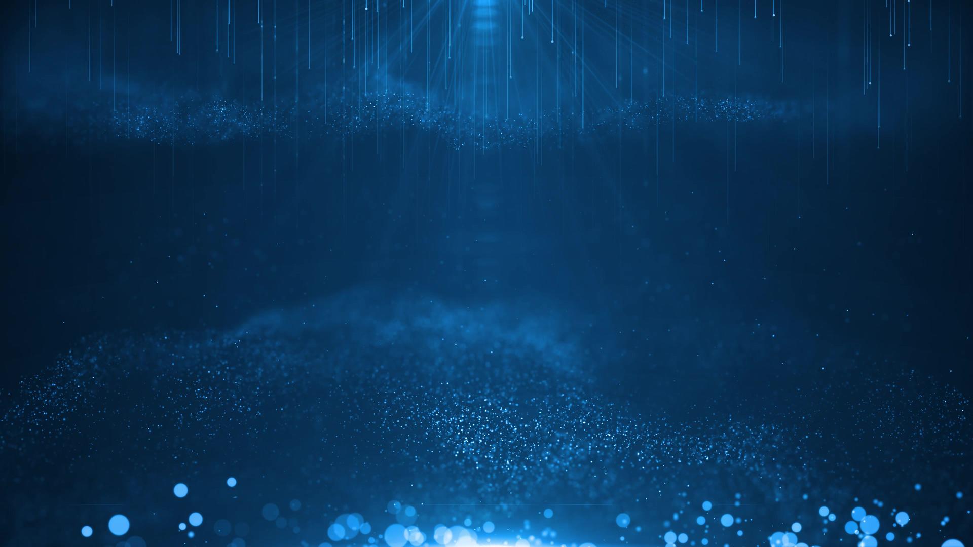 大气唯美蓝色粒子背景视频的预览图