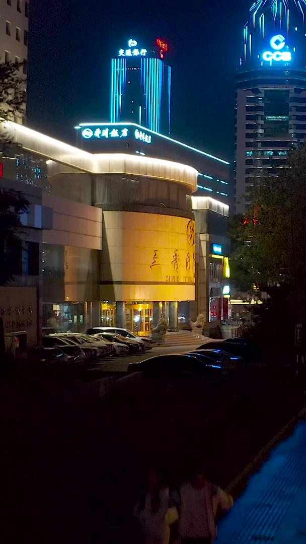 太原城市夜景航拍视频的预览图