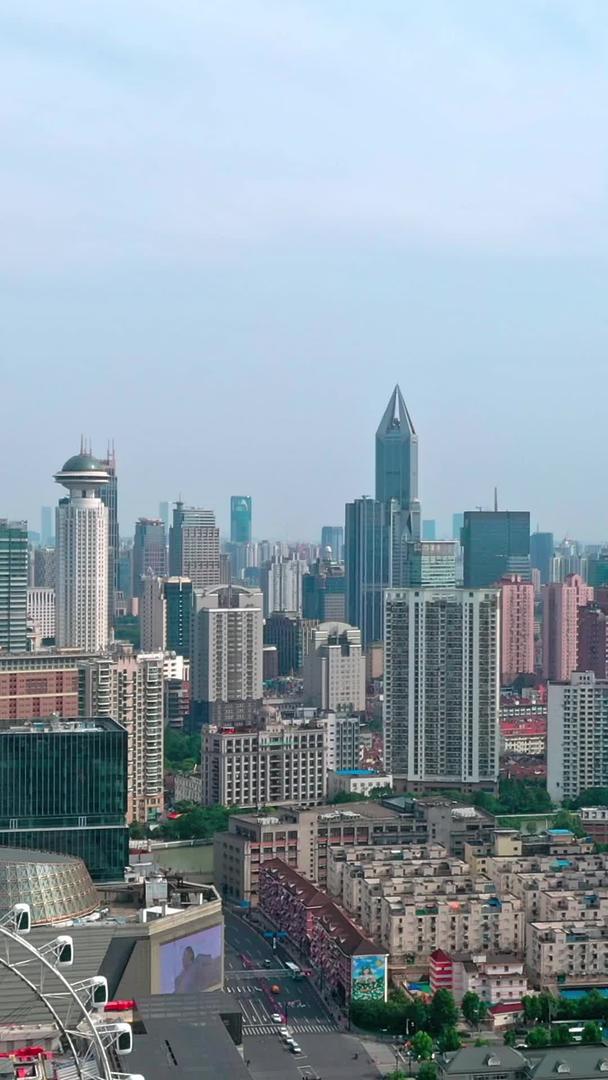 上海黄浦区地标城市航拍城市视频的预览图