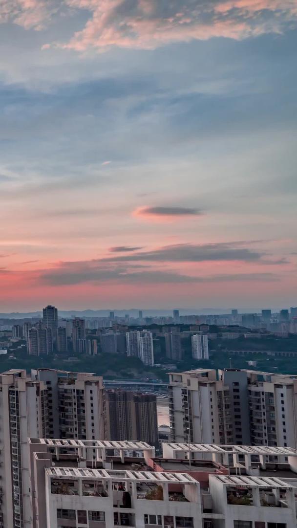 日落延迟的重庆中心城市视频的预览图