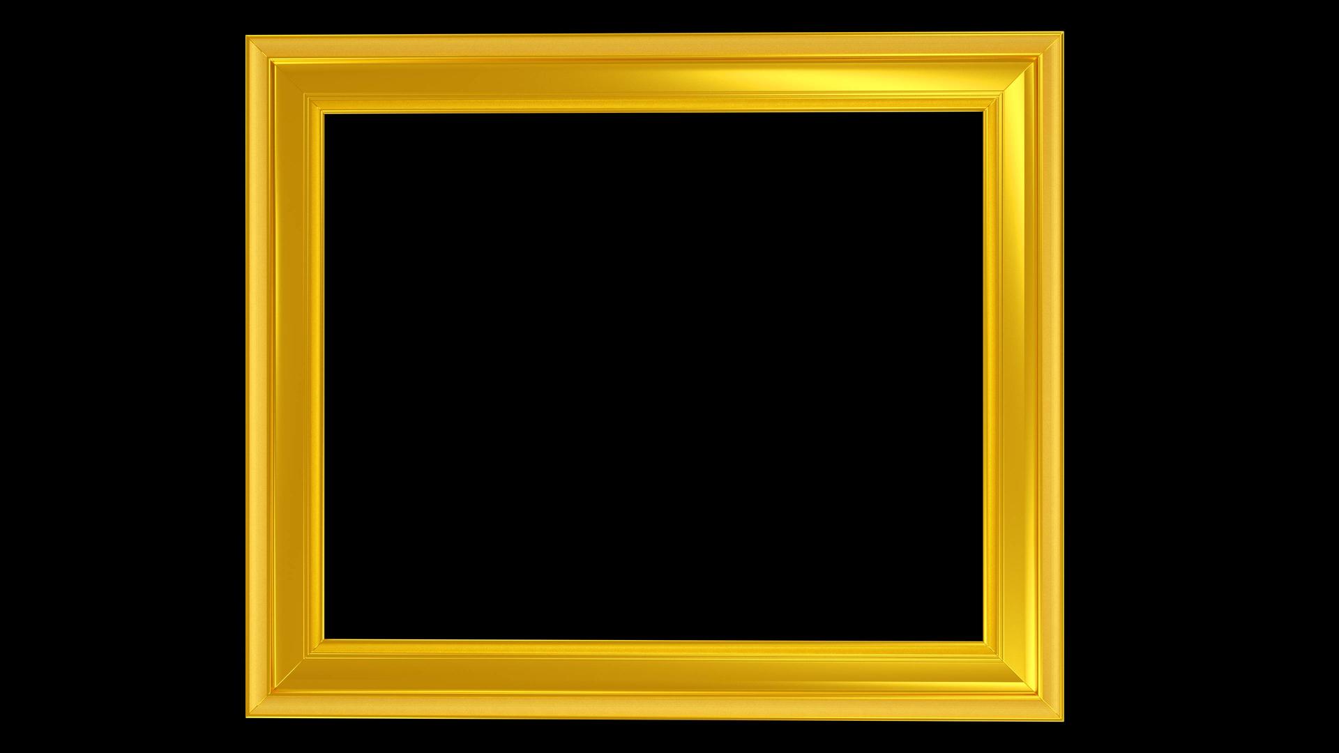 金色古典鎏金走光边框视频的预览图