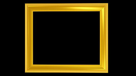 金色古典鎏金走光边框视频的预览图