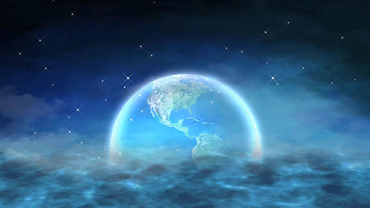 夜晚地球海面视频的预览图