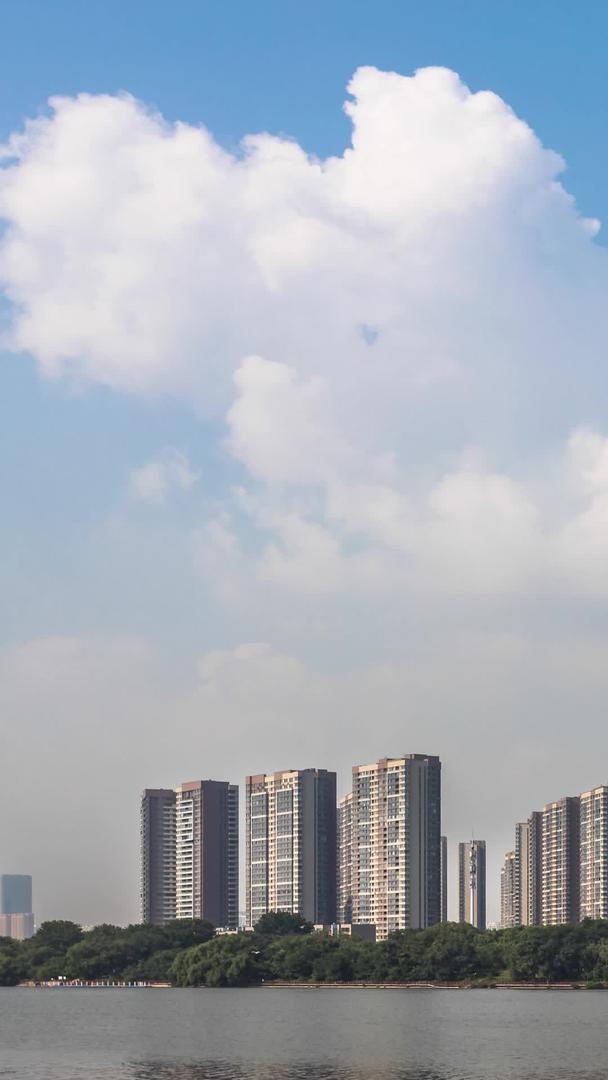 辽宁省沈阳市浑河区城市建筑风景延时视频视频的预览图