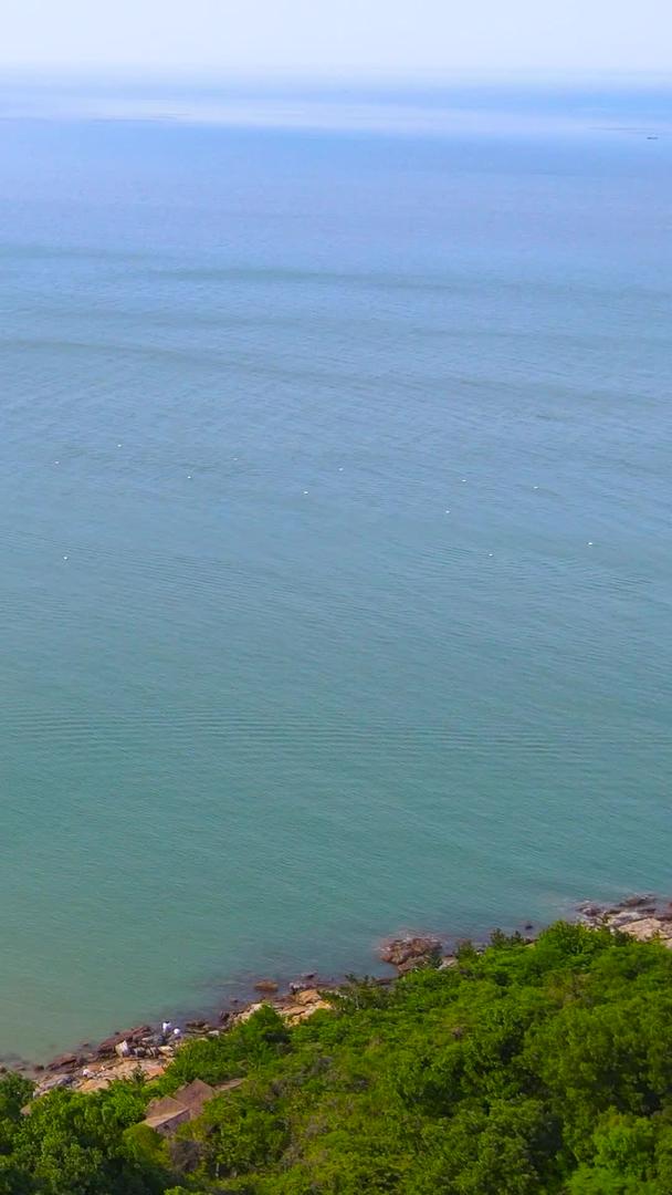 苏马湾沙滩连云港连岛景区观景台航拍视频的预览图