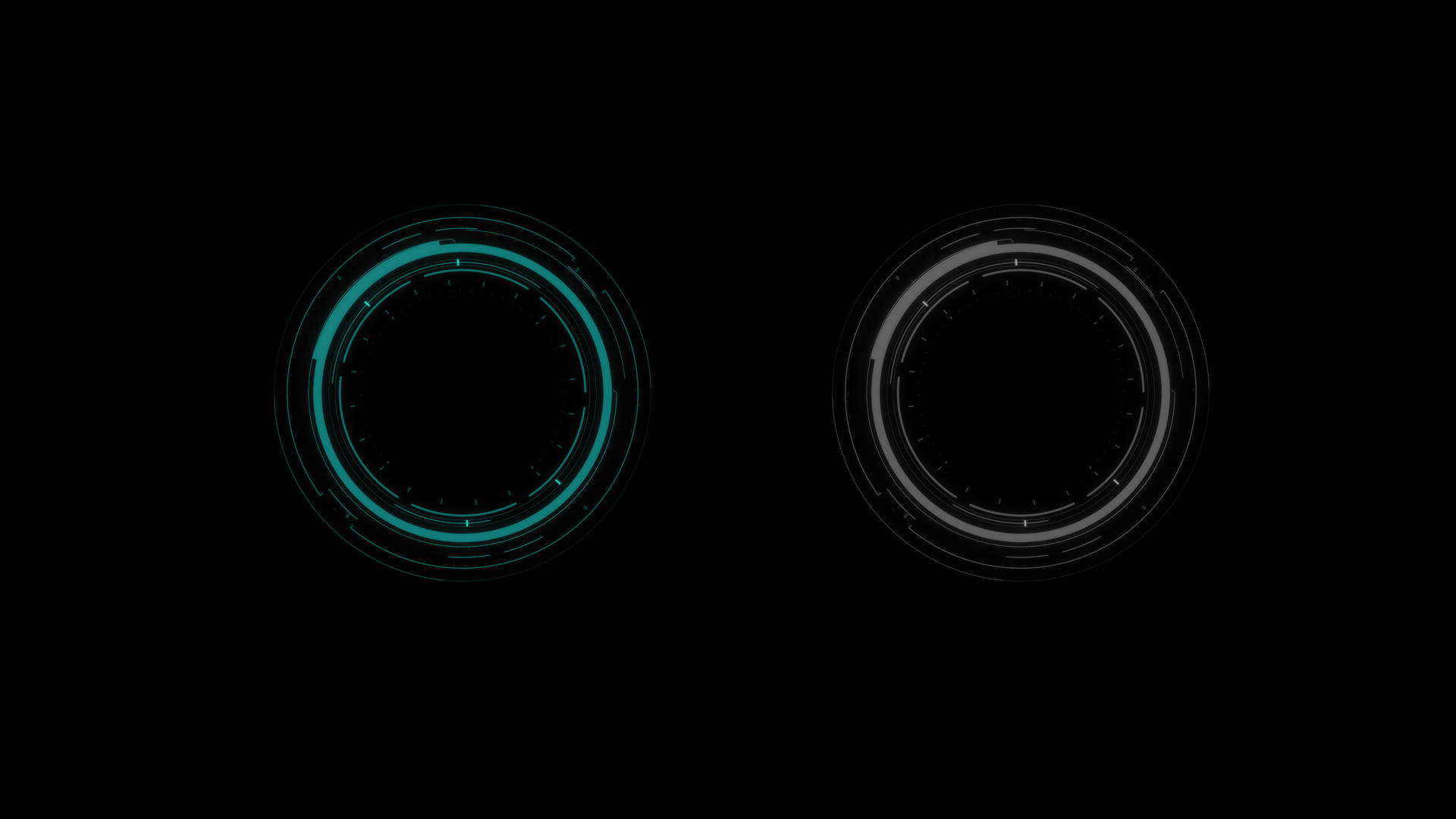 科技HUD圆圈动画视频的预览图