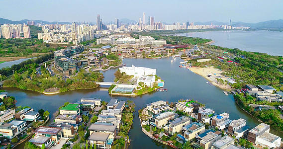 深圳欢乐海岸航拍4K视频的预览图