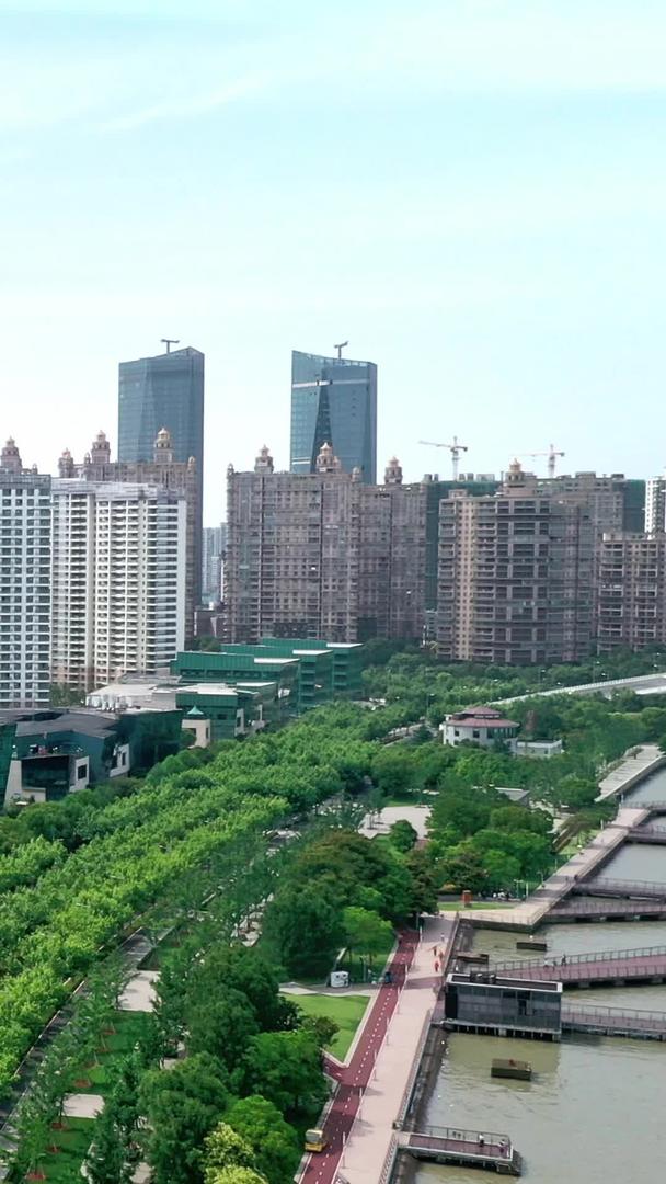 上海徐汇黄浦江两岸风景视频的预览图