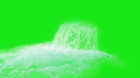 瀑布特效绿幕素材视频的预览图
