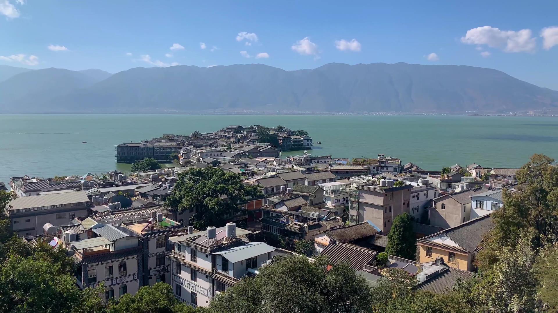 云南大理洱海双廊古镇实拍视频合集视频的预览图